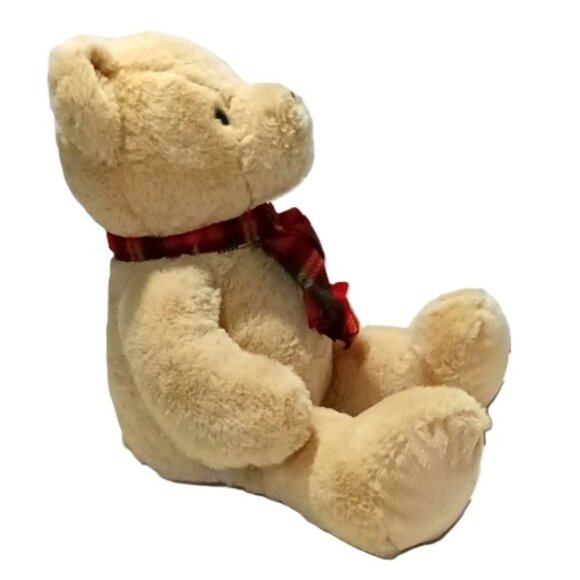 Gitzy Teddy Bear Yellow Yan Sitting Stuffed Plush Animal 17” Inches - Picture 3 of 9